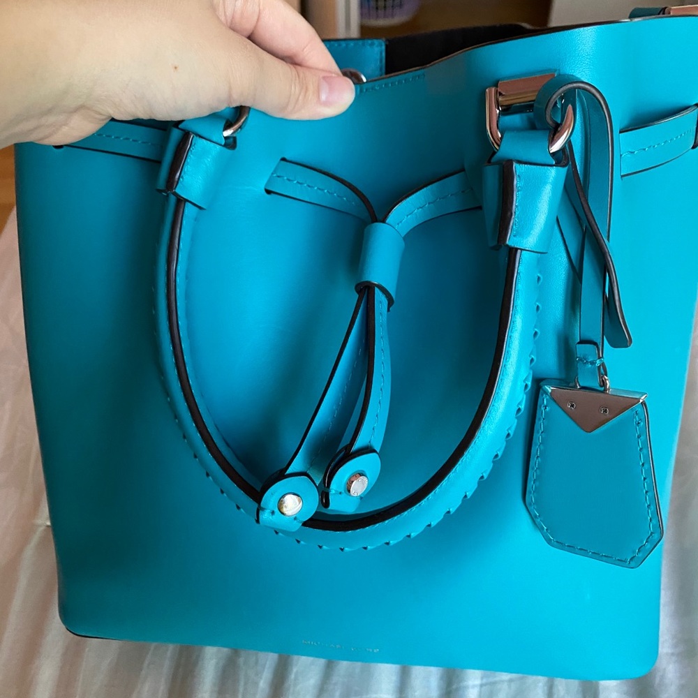 Michael Kors Bucket Bag TEAL/YELLOW